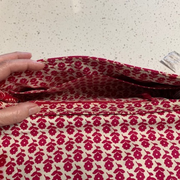 Vera Bradley Twirly Bird Pink and White Purse - Picture 4 of 6